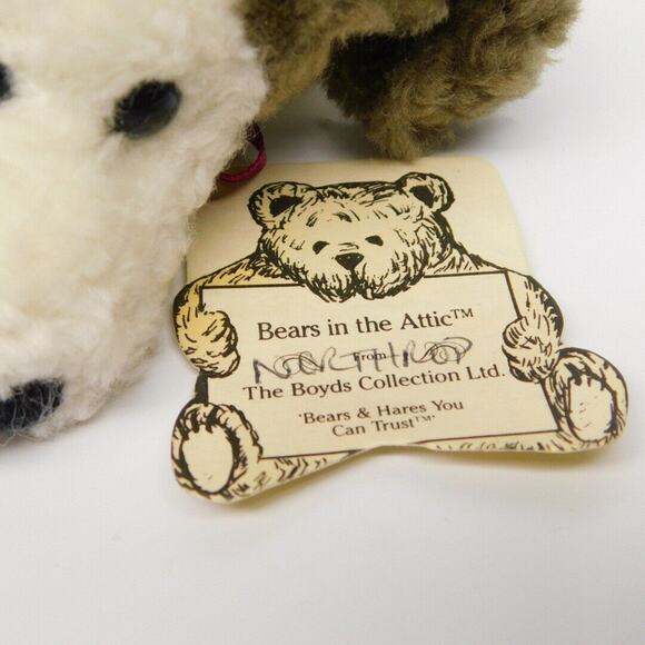 The Boyds Collection Ltd. Northrop Flatski Plush Puppy Dog Bears in the Attic - Picture 2 of 7
